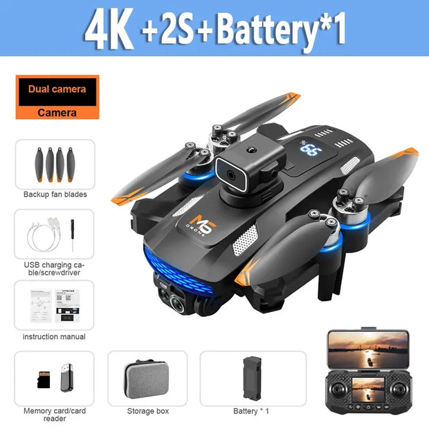 For Xiaomi M6 Drone Professional 8K Camera Drone 5G WIFI FPV  UAV With screen remote control RC Dron avoidance Aerial Quadcopter